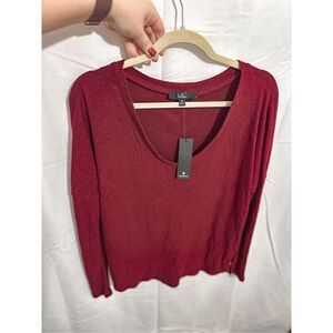 NWT Lulus super soft burgandy sweater